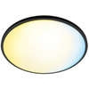 Plafond LED Deckenanbauleuchte 16W CCT Schwarz Rund SMART WiFi WiZ