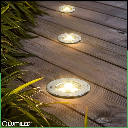 Boden-Einbauleuchte GU10, Bodenstrahler IP65 IK09 Rund CATIO 2 LUMILED