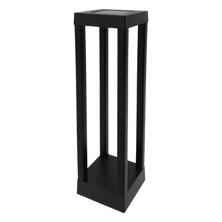 Solar Garten Lampe LED Stehend Dekorativ Mast Würfel IP44 6500K Kalt