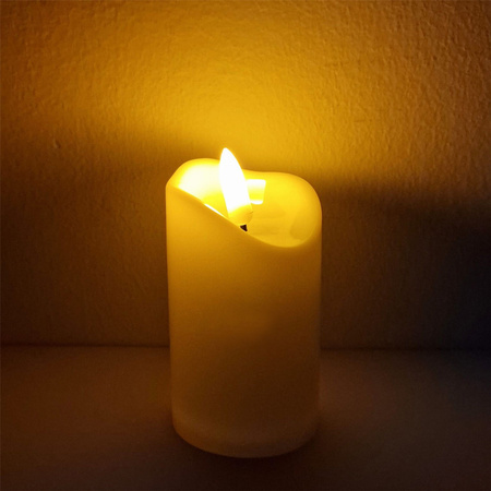 LED Grablicht H 9,5 cm warmweiß Flammeneffekt