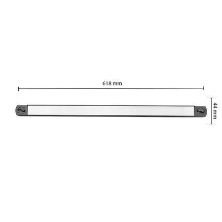 LED-Schienenleuchte Aluminiumstreifen 1-phasig 30W 1200lm 4000K schwarz