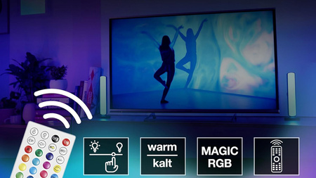 2x RGB LED Gaming-Schreibtischlampe + TW 28cm Lichtleiste Smart App SMART+ WiFi Moodlights OSRAM