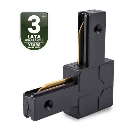 Eckverbinder für 1-Phasen-Stromschienen-System Schwarz LUMILED