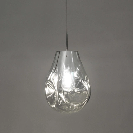 Glas-Deckenhängelampe KIMBERLY CHROME Chrom 1xE27 GOLDLUX (Polux)