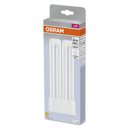 LED einseitige Leuchtstofflampe 2G10 20W = 36W 2500lm 4000K Neutral 130° DULUX LED F EM & AC Osram
