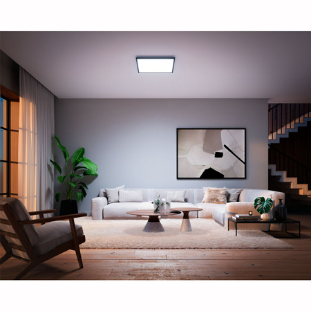 LED-Anbaupanel Aurelle Schwarz 39W CCT 60cm PHILIPS HUE Bluetooth + Dimmschalter