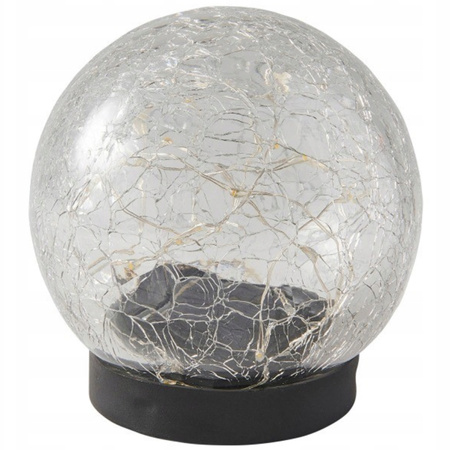 Solar-LED-Gartenkugel-Bodenlampe dekorativ 10cm 3000K IP44