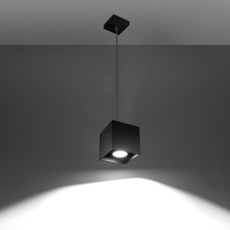 LED Pendel-Deckenleuchte QUAD GU10 Ausleger Schwarz SOLLUX