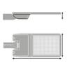 LED-Straßenleuchte Industrielle Straßenleuchte 110W 15250lm 2700K IP66 Weiß Straßenleuchte Flex Ledvance