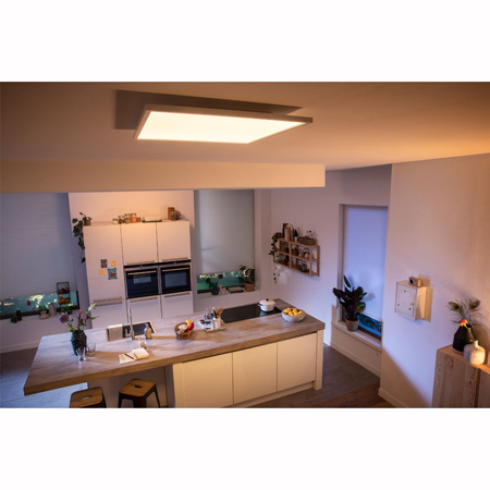 LED-Anbaupanel Aurelle Weiß 39W CCT 60cm PHILIPS HUE Bluetooth + Dimmerschalter