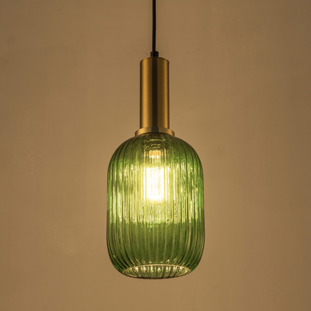 E27 Grün-Gold Suffolk Sanico Goldlux Dekorative Hängedeckenlampe