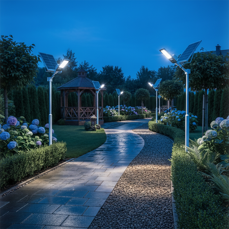 LED Solar Straßenlaterne 1000W 6500K Laterne mit Halterung und Fernbedienung