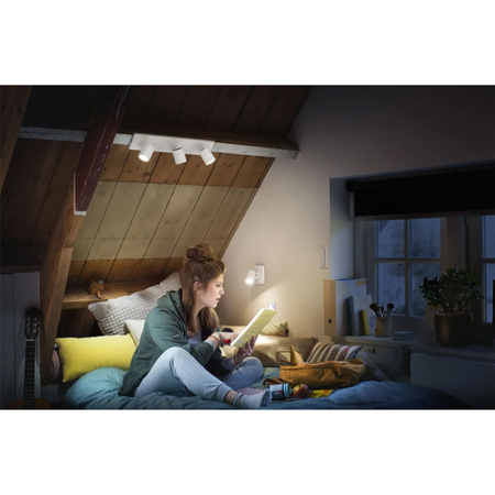 LED Spot Runner Weiß 3x 4.2W CCT PHILIPS HUE Bluetooth Zigbee Deckenleuchte + Dimmschalter