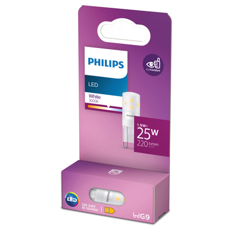 LED-Glühbirne G9 Capsule 1.9W = 25W 220lm 3000K Warm 320° Philips