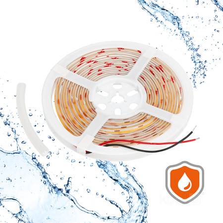 Außen-LED-Streifen 5W 430lm 3000K Warm 1600LED 12V 5m IP65 CRI90 Tramo Premium Kobi