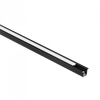 Unterputz-Aluminium-LED-Profil Schwarz 2m mit Milchglasschirm für LED-Streifen + Kappen Ecolight PW-Serie