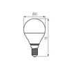 LED Lampen IQ-LED BALL E14 G45 4.2W 470lm 2700K Warm KANLUX