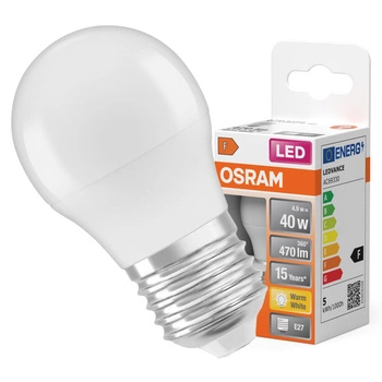 E27 P45 LED Lampen 5W = 40W 470lm 2700K Wärme 200° OSRAM STAR Filament