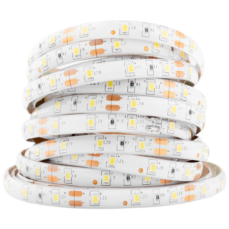LED-Strip, LED-Streifen 12V 24W 300LED 2835 8mm 5m IP65 neutral LUMILED