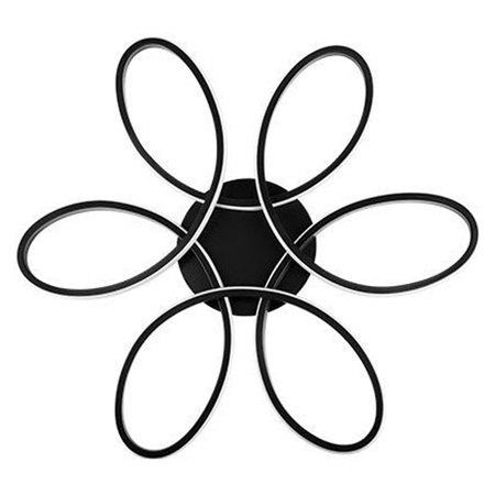 GALAXIS VIRGO 72W LED-Kronleuchter Deckenleuchte schwarz + Fernbedienung