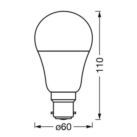 B22d A60 LED Lampe 9W 806lm 220° SMART+ WiFi CCT Dimmbar Classic LEDVANCE