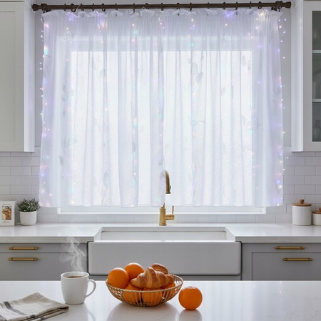 LED-Vorhang USB 5V 300xLED auf Fernbedienung RGB LVT