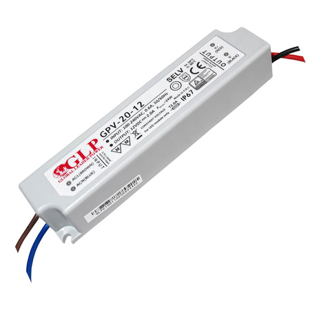 Hermetisches Spannungs-LED-Netzteil GPV 20-12 IP67 2A 24W 12V GLP