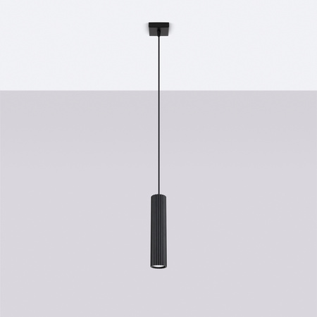 Hängelampe Tuba Spot GU10 Schwarz Carbon Deep Space SL.1573 Sollux
