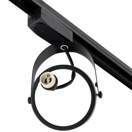 1-Phasen Strahler GU10, AR111 Schieneinstrahler Schwarz VICTUS LUMILED