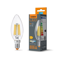 LED Lampen E14 C35 Kerze 6W = 60W 806lm 4000K Neutral 360° FILAMENT Videx
