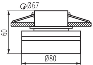 GOVIK MR16 GU10 schwarze Kanlux-Halogen-Deckenleuchte