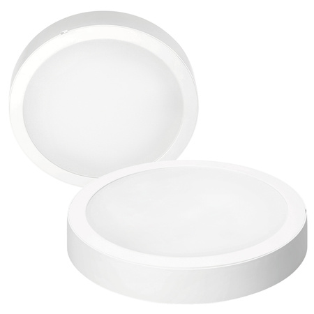 LED-Deckenblende Aufputz 18W 1800lm 4000lm Neutral 120° Weiß IP40 IK03 Sigaro Kobi