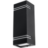 Gartenleuchte NELA Elevation Wandleuchte 2xGU10 IP44 Oben Unten Schwarz