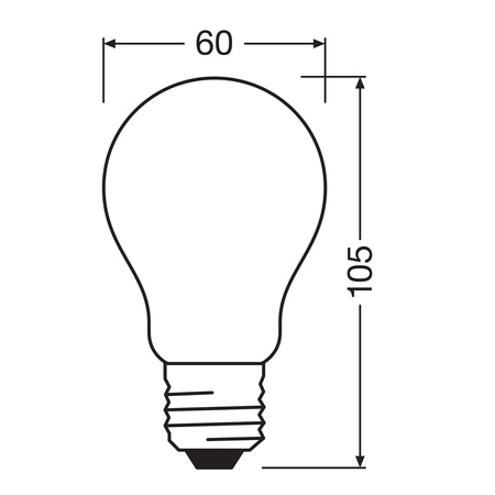 LED-Lampe A70 E27 11.6W = 150W 2452lm 4000K Neutral 330° Glühfaden CLASSIC ENERGY EFFICIENCY Osram