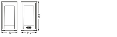 LED Gartentischleuchte 5W USB 5V IP44 3000K Warm + RGB SMART + WiFi Dimmbarer Rahmen Maxi LEDVANCE