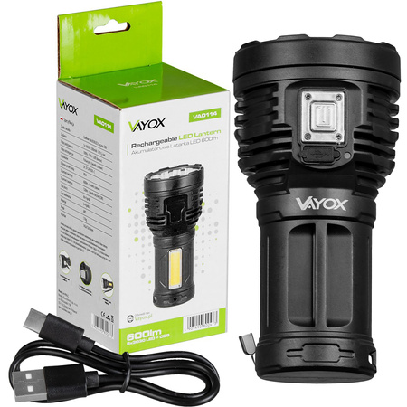 600lm 8xLED + COB Handscheinwerfer VA0114 VAYOX