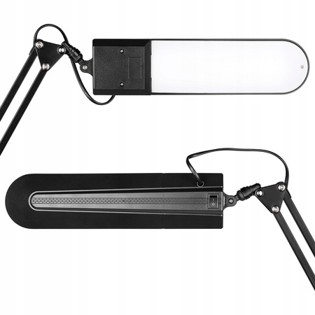 LED Zeichnung Schreibtischlampe 7W 480lm 4500K 120° Schwarz mit Halterung