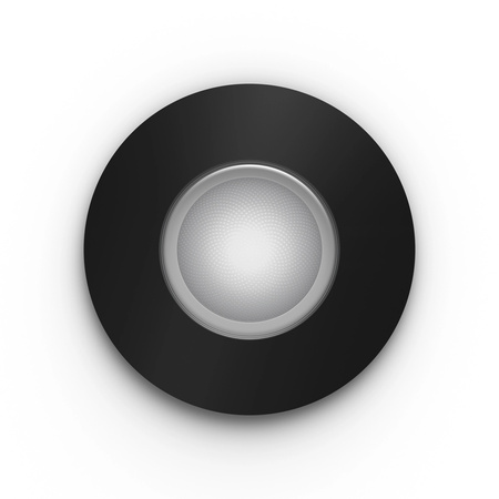 LED Xamento 4.2W IP44 CCT RGB Circular Schwarz PHILIPS HUE Bluetooth Badeinbauleuchte