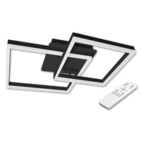 LED-Kronleuchter-Deckenleuchte 70W CCT GALAXIS HERCULES Schwarz + Fernbedienung