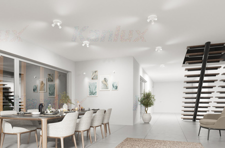 ENALI Deckenleuchte 3xGU10Weiß 47cm Kanlux