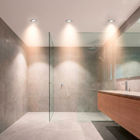 Einbaustrahler GU10, MR16 Einbauspot HALOGEN Runde beweglich Weiß Blech AURELI LUMILED