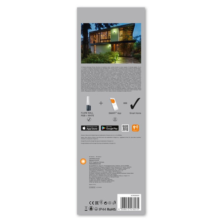 Intelligente LED-Gartenwandleuchte 7,5W RGB+W Dunkelgrau SMART+ WiFi FLARE LEDVANCE