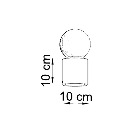 SALGADO E27 Nachttischlampe aus Beton SOLLUX