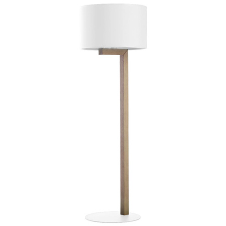 TROY WHITE Stehleuchte Weiß Holz Skandinavisch E27 5197 TK Lighting