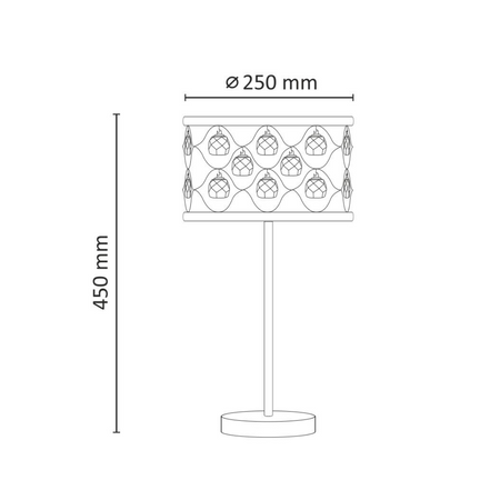 Vejle T350 E27 Tischleuchte GOLDLUX (Polux)