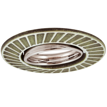 Fobos 7805 GOLDLUX (Polux) Metall-Deckeneinbauleuchte rund silber + MR16-Fassung