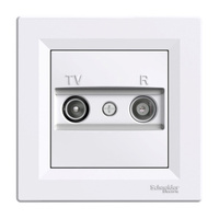 Terminal-RTV-Antennenbuchse mit 1-dB-Rahmen SCHNEIDER ASFORA