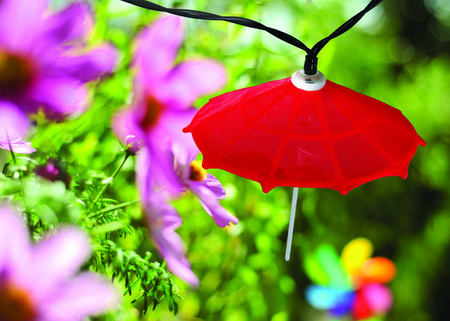 Solar LED PARASOLS Gartengirlande 6500K mehrfarbig GOLDLUX (Polux) 5901508311559