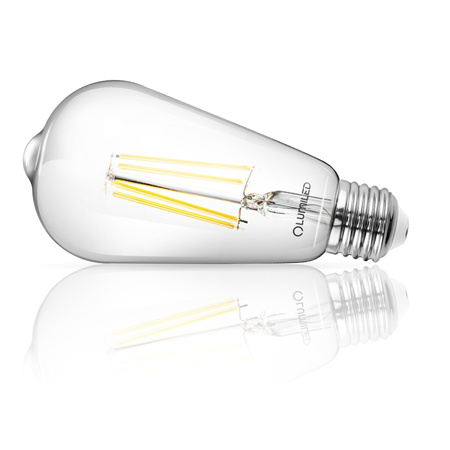 LED Lampen E27, Glühbirne ST64 8W = 60W 880lm 360° 4000K neutral Glühfaden LUMILED