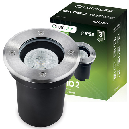 Boden-Einbauleuchte GU10, Bodenstrahler IP65 IK09 Rund CATIO 2 LUMILED